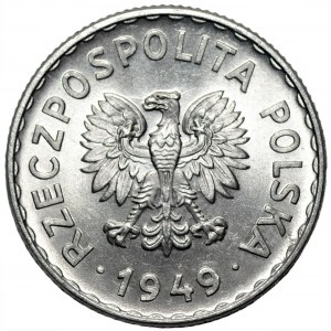 1 złoty 1949 - aluminium