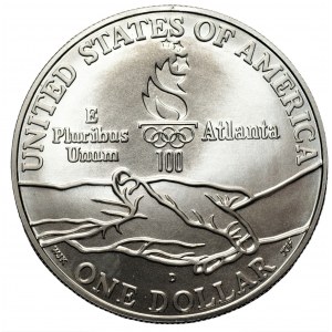 USA 1 dolar 1995 - D (Denver) - Igrzyska XXVI Olimpiady - stempel zwykły