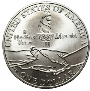 USA 1 dolar 1995 - D (Denver) - Igrzyska XXVI Olimpiady - stempel zwykły