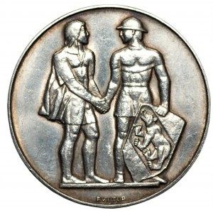 SZWAJCARIA - 600 lat Brna 1535-1953 - srebro 835