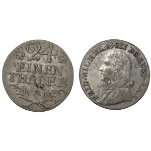 PRUSY - set 2 sztuk monet - 1/12 talara 1783 i 3 grosze 1805