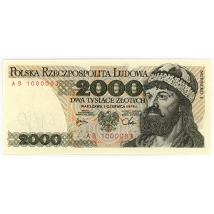 2000 złotych 1979 - seria AB