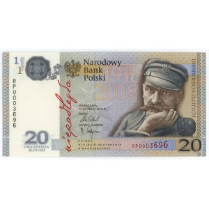 20 złotych 2018 - 100-lecie odzyskania Niepodległości