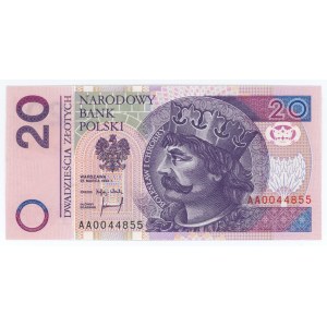 20 złotych 1994 - seria AA