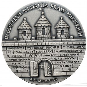 Medal Kazimierz Wielki 1333-1370 - Założyciel Miasta Bydgoszczy - Srebro Ag 925
