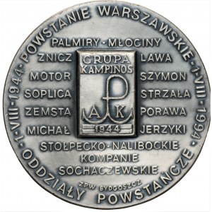 Medal Dowódca oddziałów w grupie Kampinos - MJR Adolf Pilch Dolina