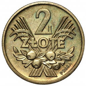 2 złote 1958 - Jagody - PRÓBA MOSIĄDZ