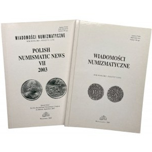 2 x Wiadomości numizmatyczne 2003 - zeszyt 1i 2