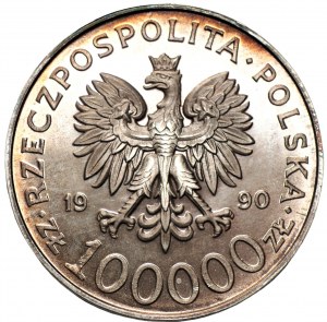 100.000 złotych 1990 - Solidarność odmiana A