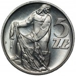 5 złotych 1959 - Słoneczko z obu stron Rybaka