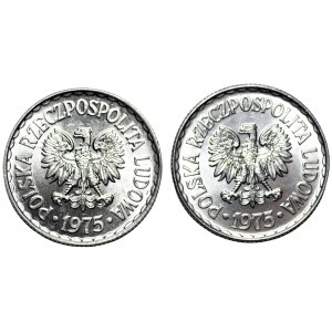 1 złoty 1975 zestaw 2 sztuk
