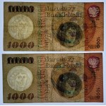 1000 złotych 1965 - seria N i R - zestaw 2 sztuk