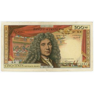 FRANCJA, 500 francs 1961