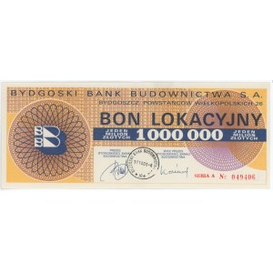 Bydgoski Bank Budownictwa S.A. - Bon Lokacyjny 1.000.000 złotych