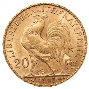 FRANCJA - 20 franków 1907