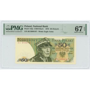 50 złotych 1975 - seria BC - PMG 67 EPQ