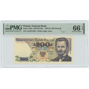 200 złotych 1979 - seria AU - PMG 66 EPQ
