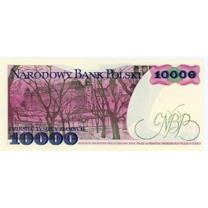 10.000 złotych 1988 - seria BC - autograf autora projektu Heidrich