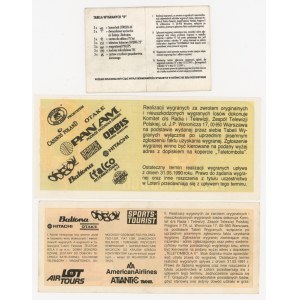 Losy loterii TELETOMBOLA - edycja I, II oraz III (1990-1991)
