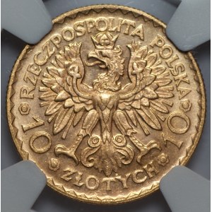 Bolesław Chrobry - 10 złotych 1925 - NGC MS 66