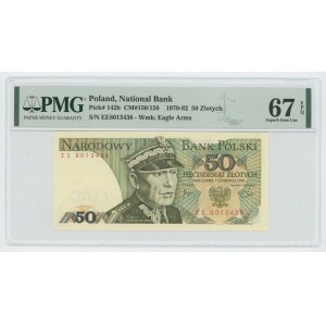 50 złotych 1982 - seria EE - PMG 67 EPQ