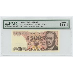 100 złotych 1976 - seria AN - PMG 67 EPQ