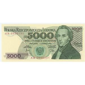 5000 złotych 1982 - seria AW