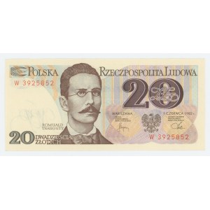 20 złotych 1982 - seria W - zestaw 2 sztuk