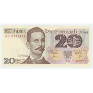 20 złotych 1982 - seria AB - zestaw 2 sztuk