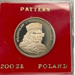 200 złotych 1986 - Władysław I Łokietek PRÓBA -zestaw 4 sztuk monet