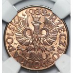 5 groszy 1938 - NGC MS 64 RB