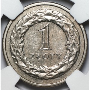 1 złoty 1990 - NGC AU 58