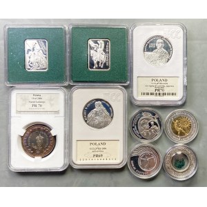 Zestaw 9 sztuk monet 10 złotowych (2003-2009)