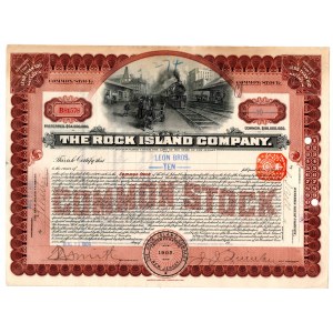 USA - Rock Island Company - 10 akcji 1909