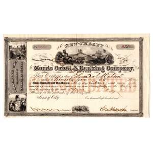 USA Morris Canal & Banking Company 1844 25 akcji