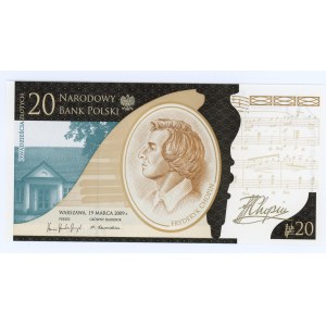 20 złotych 2009 - Fryderyk Chopin