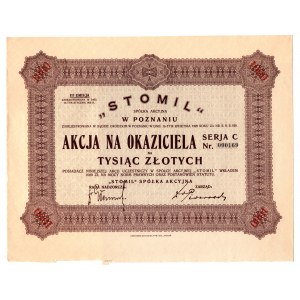 STOMIL Spółka Akcyjna w Poznaniu - 1000 złotych - Emisja III - niski nr 000169