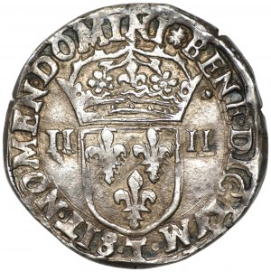 FRANCJA - Henryk IV (1589-1610) - 1/4 ecu 1599
