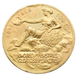 FJI. 1848-1916, 100 koruna 1908 jubilejní