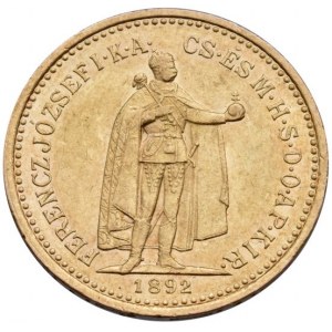FJI. 1848-1916, 10 koruna 1892 KB