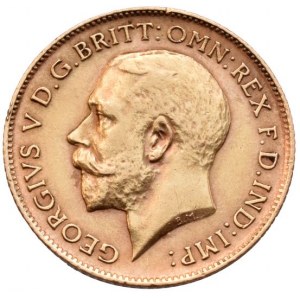 Velká Británie, George V., 1910-1936, 1/2 libra 1913