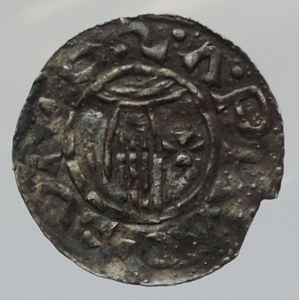 Boleslav II. 972-999, denár Cach 102, Fiala 167