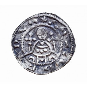 Vratislav II., údělný kníže na Olomoucku 1054 - 1061, denár Cach 334