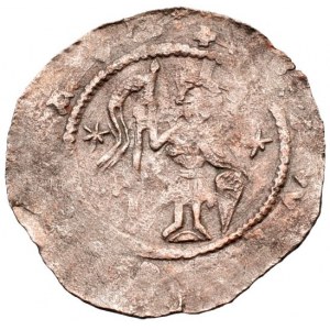 Anonymní, 2 křížová výprava 1147-1148, denár Cach 532, var. 3*