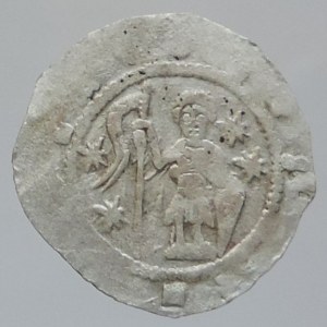 Anonymní, 2 křížová výprava 1147-1148, denár Cach 532, 4 hvězdičky