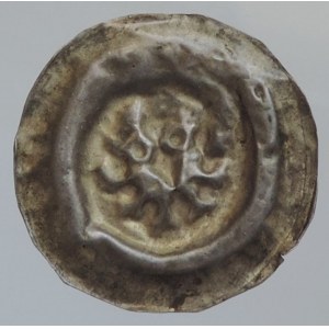 Václav II. 1278-1305, brakteát moravský Cach 1001