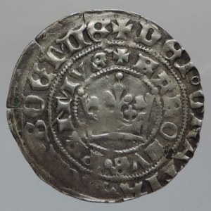 Karel IV. 1346-1378, pražský groš Pinta V.a, Sm.7