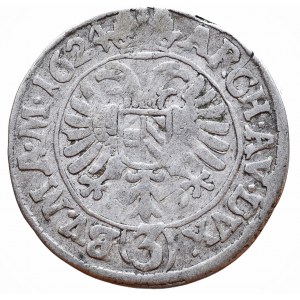 Ferdinand II. 1619-1637, 3 krejcar 1624 Praha