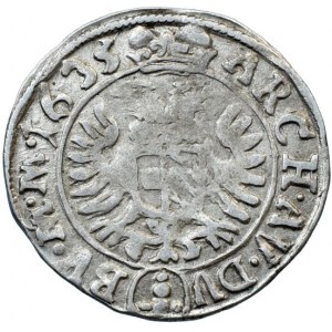 Ferdinand II. 1619-1637, 3 krejcar 1635 Praha