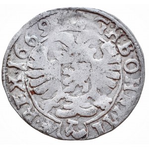Leopold I. 1657-1705, 3 krejcar 1669 Kutná Hora